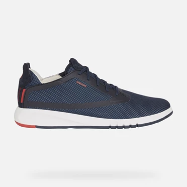 Geox Aerantis Sneakers Herre Mørkeblå | ODV-652083