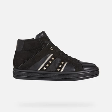 Geox Leelù Sneakers Dame Sort | GTU-217468