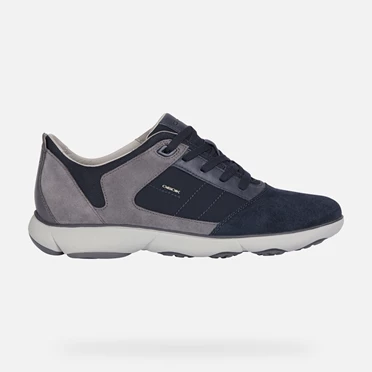 Geox Nebula Sneakers Herre Grå Mørkeblå | IMZ-713408