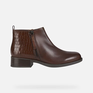 Geox Resia Ankelstøvler Dame Brune | KUQ-730169