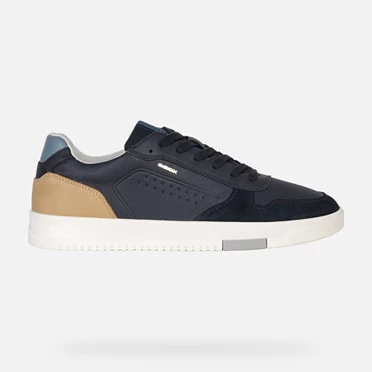 Geox Segnale Sneakers Herre Mørkeblå Brune | NOM-249035