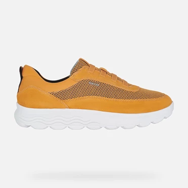 Geox Spherica Sneakers Herre Mørkeorange | IJU-672381