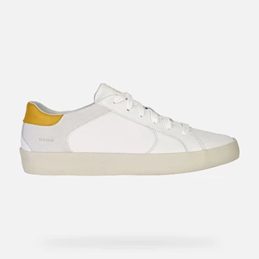 Geox Warley Sneakers Herre Hvide | URL-479510