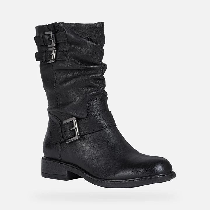 Geox Catria Ankelstøvler Dame Sort | BCA-240179