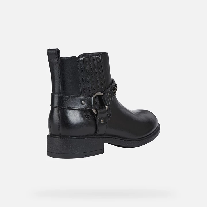 Geox Catria Ankelstøvler Dame Sort | XGP-560198