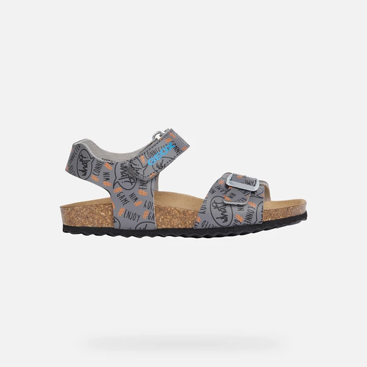 Geox Ghita Sandaler Drenge Grå Orange | QAE-178534