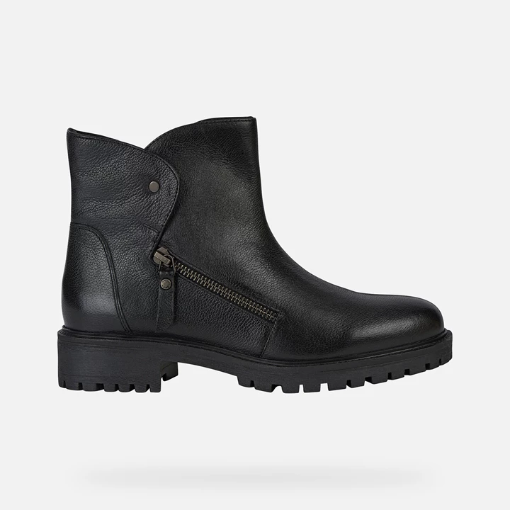 Geox Hoara Ankelstøvler Dame Sort | JSW-137265