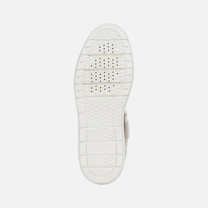 Geox Kaula Abx Sneakers Dame Olivengrøn Hvide | MTK-629384