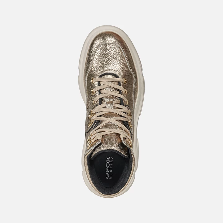 Geox Macaone Ankelstøvler Dame Platin | NCW-715492