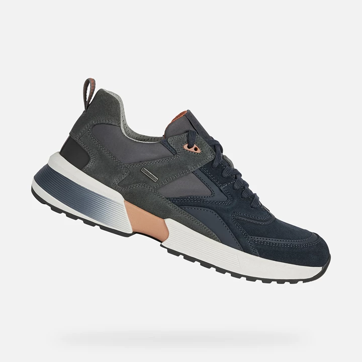 Geox Naviglio Abx Sneakers Herre Mørkegrå | TCB-549273