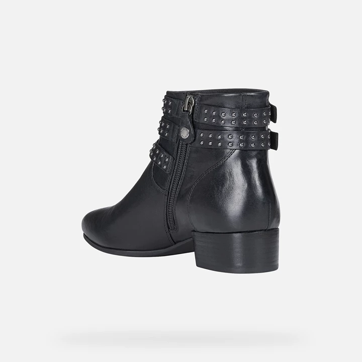 Geox Peython Ankelstøvler Dame Sort | QEI-239407