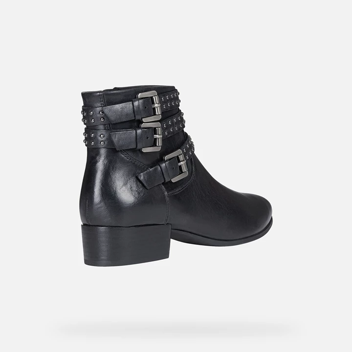 Geox Peython Ankelstøvler Dame Sort | QEI-239407
