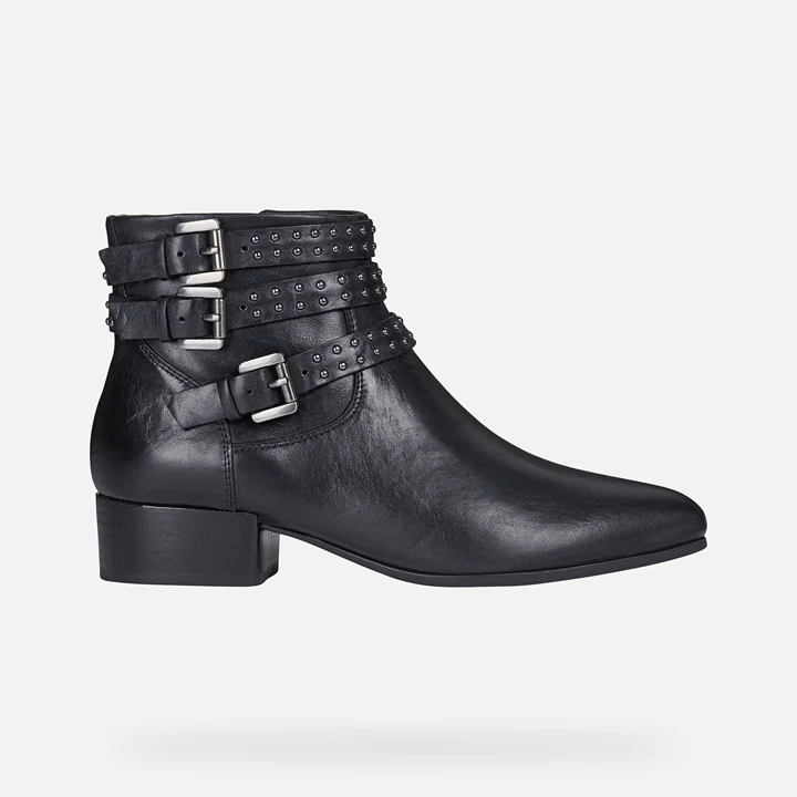 Geox Peython Ankelstøvler Dame Sort | QEI-239407