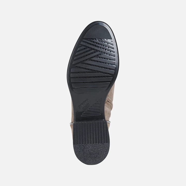 Geox Resia Ankelstøvler Dame Mørkebeige | DNJ-821734