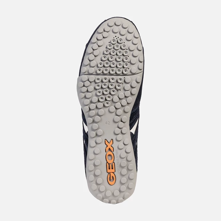Geox Snake Sneakers Herre Mørkeblå Blå | JNX-763218