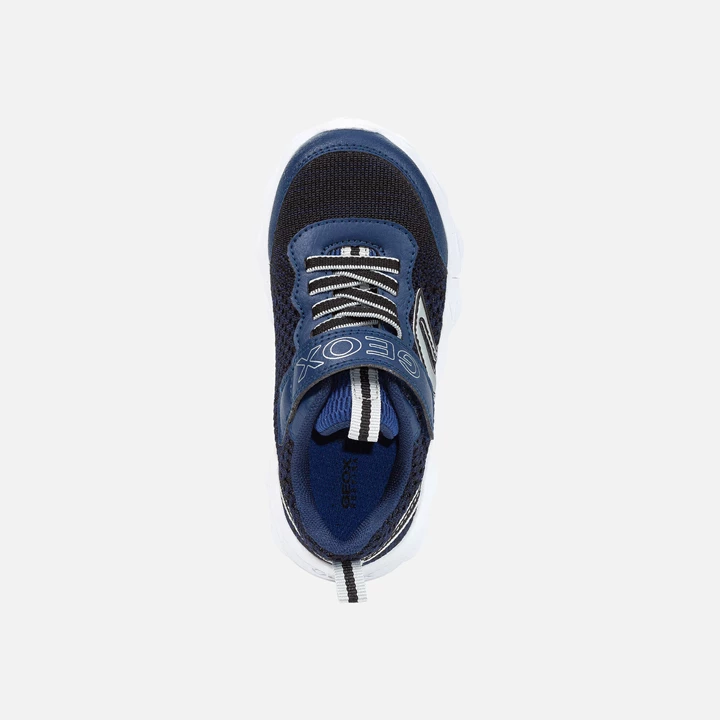Geox Spheritt Sneakers Drenge Mørkeblå Sølv | QHL-236745